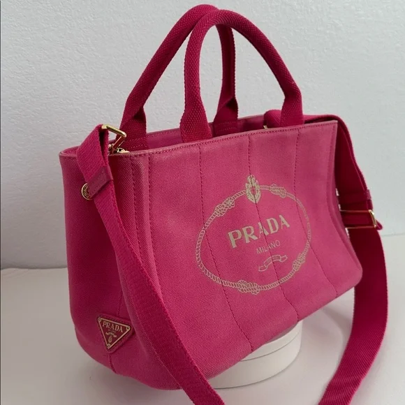 💯Authentic PradaCanapa PinkTote Bag🍀